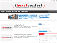 Tablet Screenshot of i-heart-contest.com